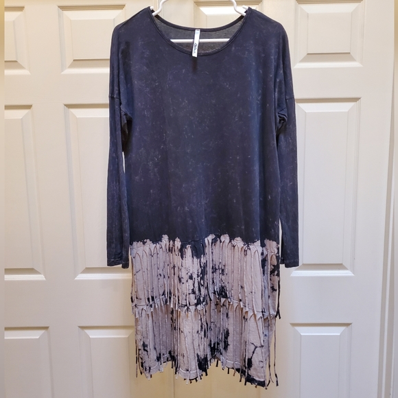 Petrol Dresses & Skirts - Petrol Acid Wash Dress